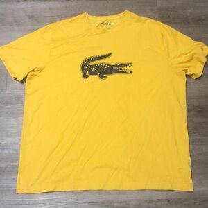 Lacoste Men's Short Sleeve Tee in Yellow